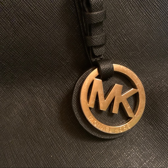 Black Michael Kors Handbag Purse Medium - Picture 5 of 14